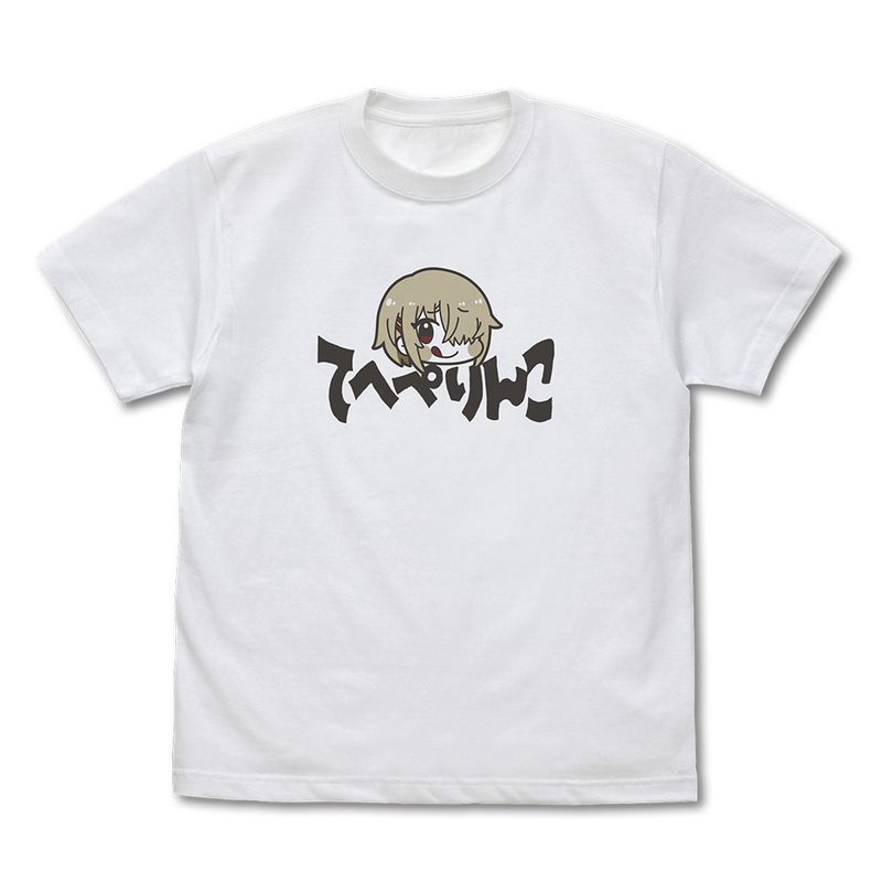 樂天商城 - 【新品/公式】ヘブンバーンズレッド_Mサイズ_月歌の「てへぺりんこ」 Tシャツ/WHITE 公式グッズ colleize コレイズ アニメ キャラクター グッズ