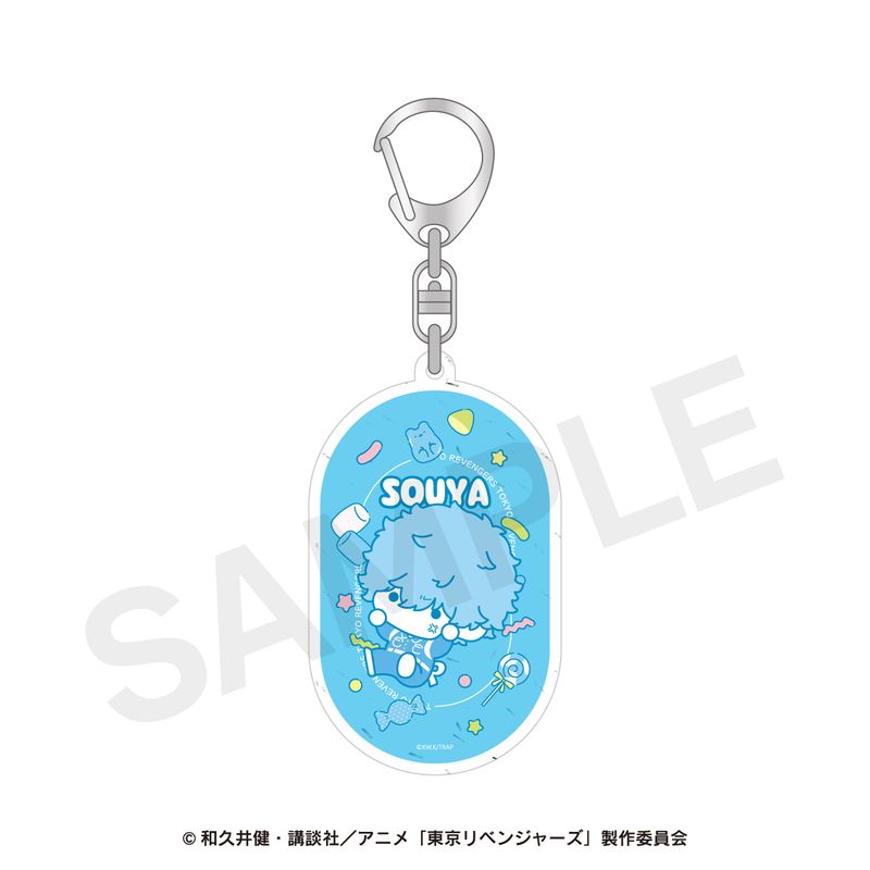 樂天商城 - 【新品/公式】東京リベンジャーズ_ラメアクリルキーホルダー（ぷにきゅ〜と） 03.河田 ソウヤ 公式グッズ colleize コレイズ アニメ キャラクター グッズ