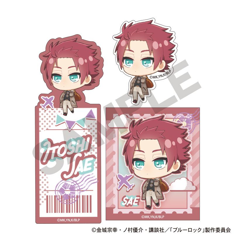 【新品/公式】ブルーロック_ステッカーセット　糸師冴　ミニキャラ旅行 公式グッズ colleize コレイズ アニメ キャラクター グッズ
