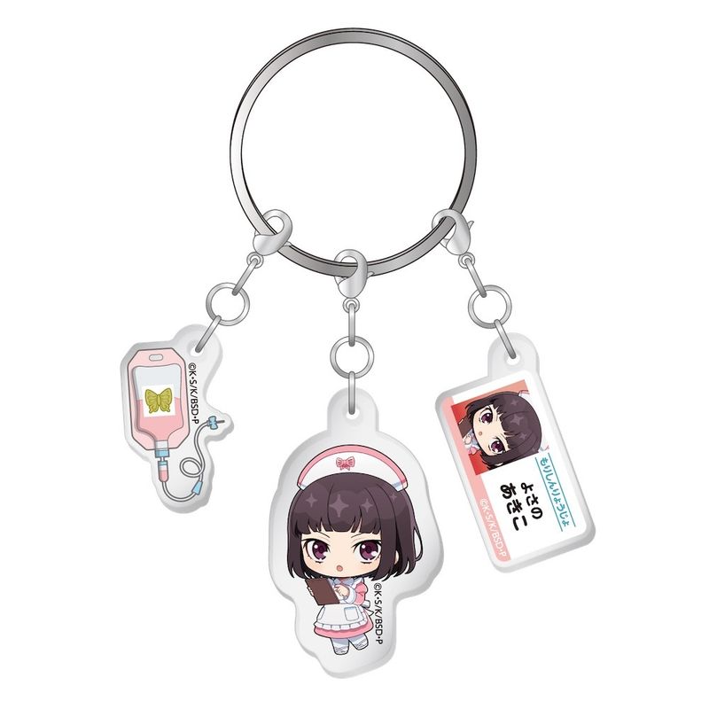 【新品/公式】文豪ストレイドッグス_3連アクリルキーホルダー もりしんりょうじょ / 与謝野晶子 公式グッズ colleize コレイズ アニメ キャラクター グッズ