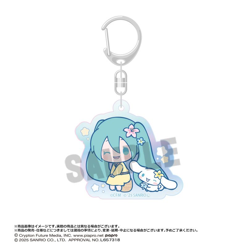 樂天商城 - 【新品/公式】初音ミク×シナモロール_オーロラアクリルキーホルダー C 公式グッズ colleize コレイズ アニメ キャラクター グッズ