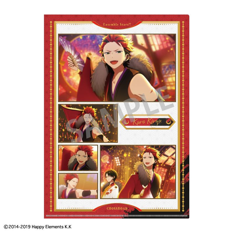 樂天商城 - 【新品/公式】あんさんぶるスターズ!!追憶セレクション_『クロスロード』 A4シングルクリアファイル_鬼龍 紅郎/紅月 公式グッズ colleize コレイズ アニメ キャラクター グッズ