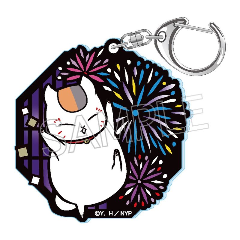 【新品/公式】夏目友人帳_切り絵シリーズ セレクション vol.1 グリッターキーホルダー 花火 公式グッズ colleize コレイズ アニメ キャラクター グッズ