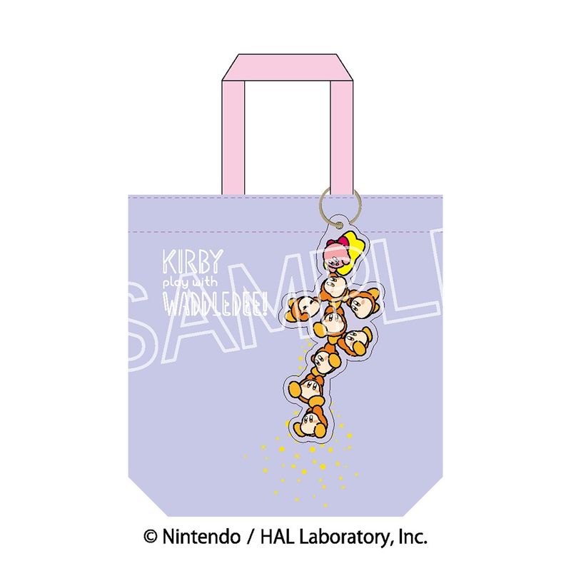 Rakuten - 【新品/公式】星のカービィ_カービィ play with ワドルディ　ワッペンチャームトート　A パープル 公式グッズ colleize コレイズ アニメ キャラクター グッズ