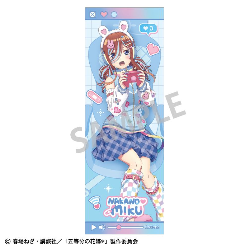 Rakuten - 【新品/公式】五等分の花嫁＊_ロングスクエア缶バッジ 中野三玖／配信者なりきり 公式グッズ colleize コレイズ アニメ キャラクター グッズ