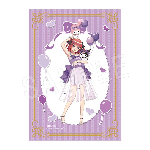 乐天商城 - 【新品/公式】五等分の花嫁*×マイメロディ&クロミ_箔押しプラブロマイド バルーン&リボンVer. 二乃 公式グッズ colleize コレイズ アニメ キャラクター グッズ
