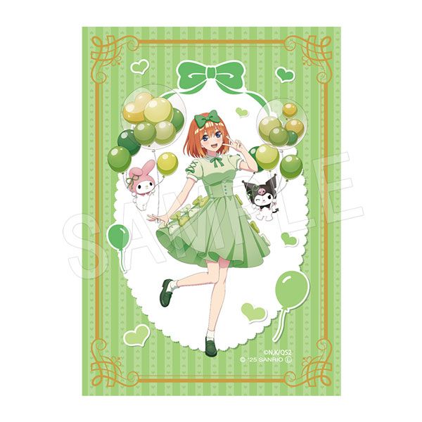 Rakuten - 【新品/公式】五等分の花嫁*×マイメロディ&クロミ_箔押しプラブロマイド バルーン&リボンVer. 四葉 公式グッズ colleize コレイズ アニメ キャラクター グッズ