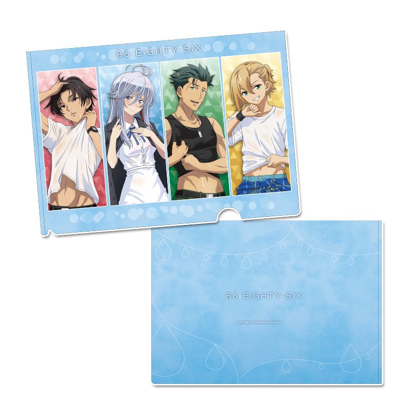 Rakuten - 【新品/公式】86-エイティシックス-_描き下ろしクリアファイル【集合】雨宿り 公式グッズ colleize コレイズ アニメ キャラクター グッズ