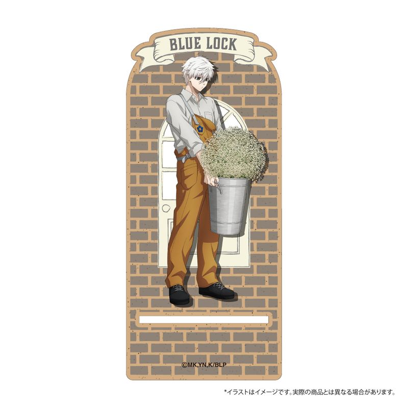 【新品/公式】ブルーロック_ウッドスマホスタンド 凪 誠士郎（お花屋さん）　【colleize先行販売商品】 公式グッズ colleize コレイズ アニメ キャラクター グッズ