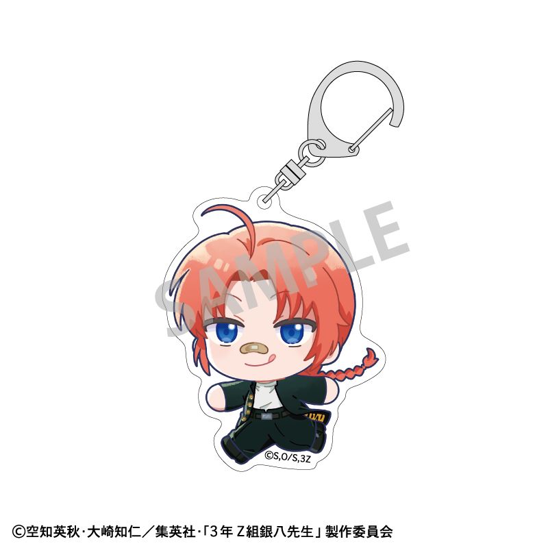 Rakuten - 【新品/公式】3年Z組銀八先生_アクリルキーホルダー 神威 登校風景描き起こし 公式グッズ colleize コレイズ アニメ キャラクター グッズ