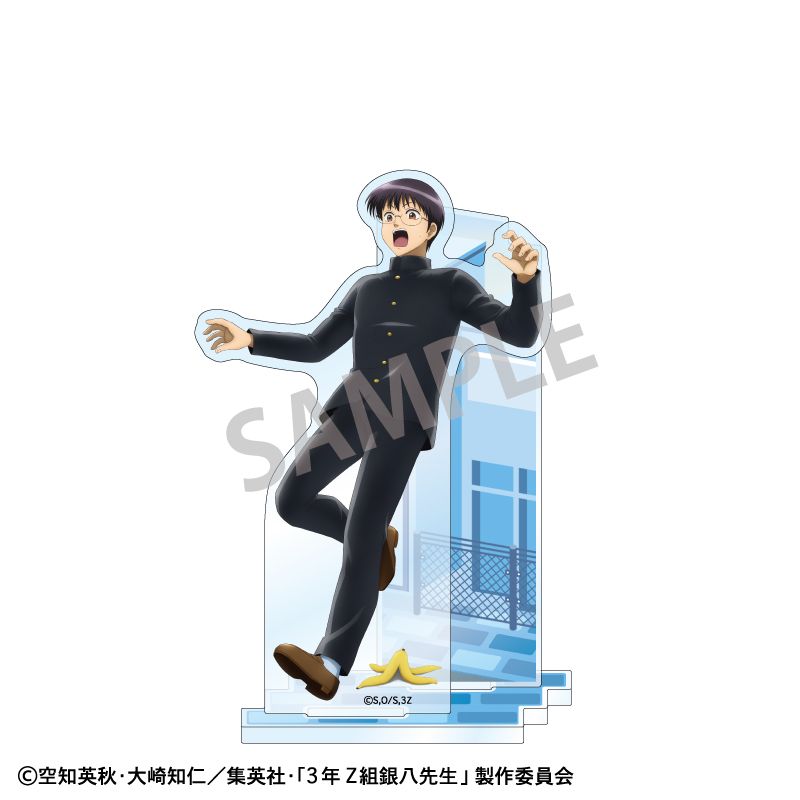 乐天商城 - 【新品/公式】3年Z組銀八先生_アクリルスタンド 志村新八 登校風景 公式グッズ colleize コレイズ アニメ キャラクター グッズ