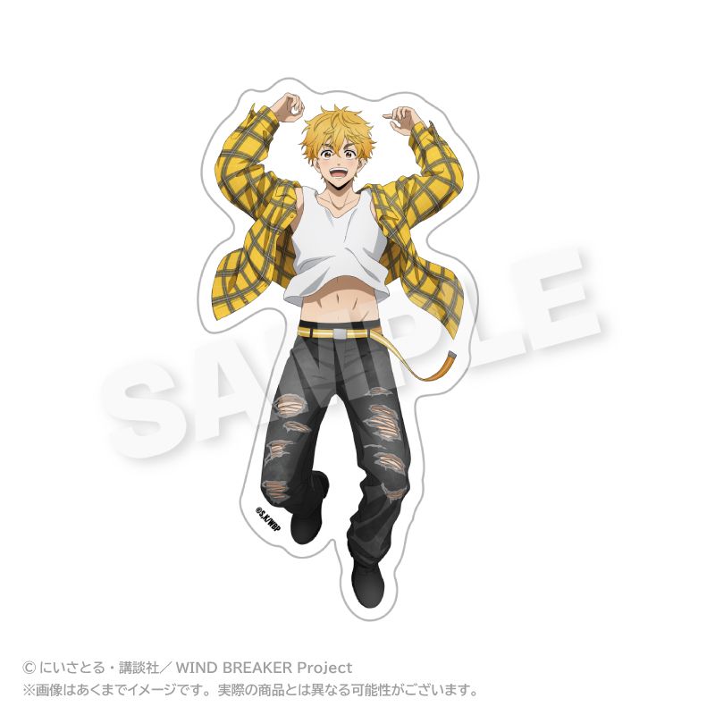 乐天商城 - 【新品/公式】WIND BREAKER_ダイカットステッカー アクロバットver. 楡井 秋彦 公式グッズ colleize コレイズ アニメ キャラクター グッズ