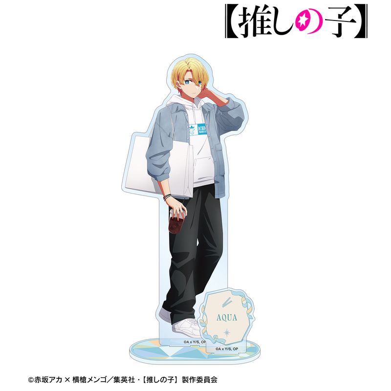 Rakuten - 【新品/公式】【推しの子】_描き下ろし アクア ショッピングver. パーツ付きBIGアクリルスタンド 公式グッズ colleize コレイズ アニメ キャラクター グッズ