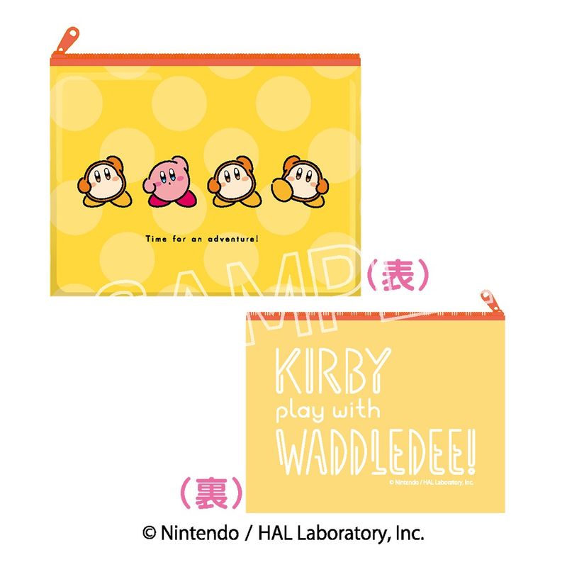 【新品/公式】星のカービィ_カービィ play with ワドルディ　ビニールポーチ　B　じゅんびたいそう 公式グッズ colleize コレイズ アニメ キャラクター グッズ