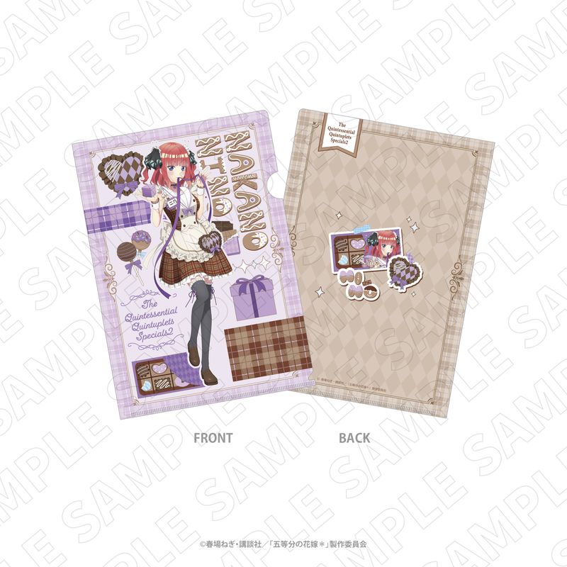 乐天商城 - 【新品/公式】五等分の花嫁＊_3 o'clock クリアファイル（二乃） 公式グッズ colleize コレイズ アニメ キャラクター グッズ