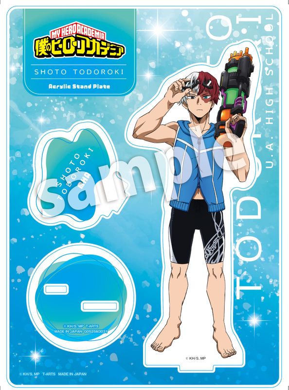 【新品/公式】僕のヒーローアカデミア_ウォーターガンアクリルスタンドプレート 轟焦凍 公式グッズ colleize コレイズ アニメ キャラクター グッズ