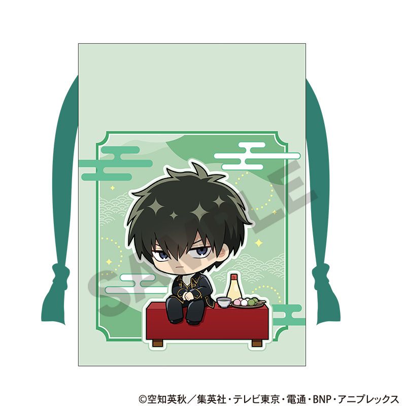 樂天商城 - 【新品/公式】銀魂_巾着　土方十四郎　ひとやすみ　ミニキャラ 公式グッズ colleize コレイズ アニメ キャラクター グッズ