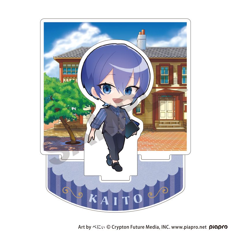 【新品/公式】初音ミク_ジオラマアクリルスタンド　KAITO　レトロ☆神戸2025　ミニキャラ 公式グッズ colleize コレイズ アニメ キャラクター グッズ