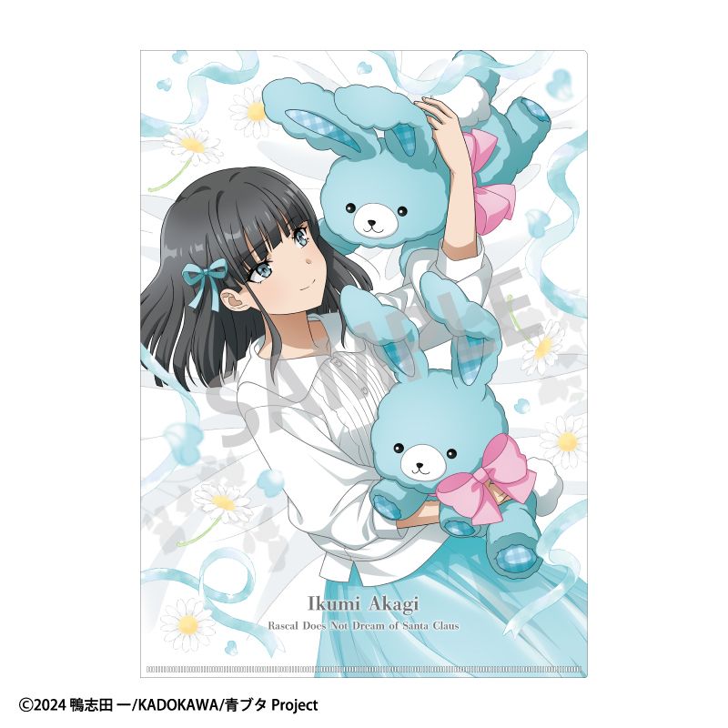 樂天商城 - 【新品/公式】青春ブタ野郎はサンタクロースの夢を見ない_A4シングルクリアファイル　赤城郁実・姫路紗良／うさぬいだっこ 公式グッズ colleize コレイズ アニメ キャラクター グッズ