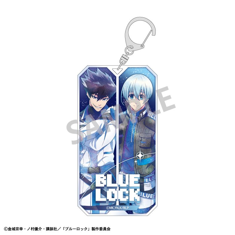 Rakuten - 【新品/公式】ブルーロック_スリムキーホルダー（ペア）　烏 旅人・氷織 羊／サイバーパンクリバイバル　カミアニTOUCH 公式グッズ colleize コレイズ アニメ キャラクター グッズ