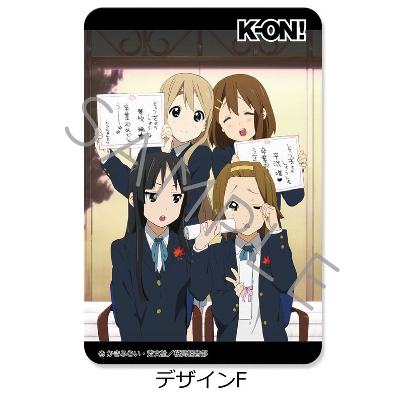 【新品/公式】けいおん!_クリアカードステッカー デザインF 公式グッズ colleize コレイズ アニメ キャラクター グッズ