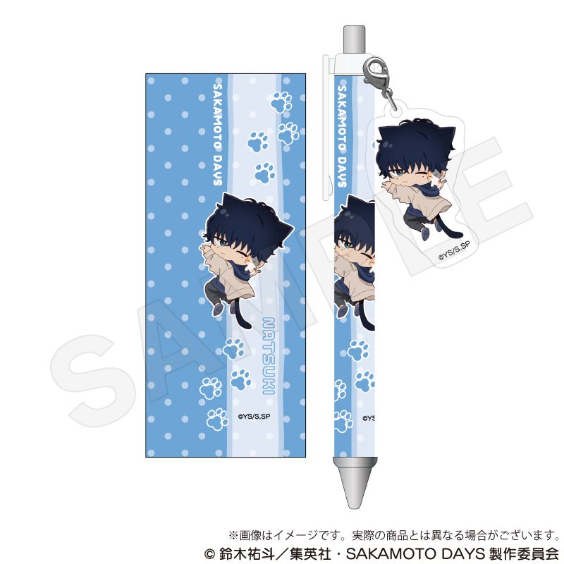 乐天商城 - 【新品/公式】SAKAMOTO DAYS_チャーム付きボールペン ひっつきにゃんver. 勢羽 夏生 公式グッズ colleize コレイズ アニメ キャラクター グッズ
