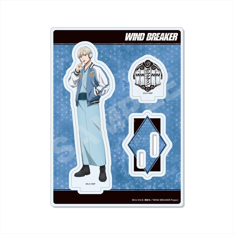 乐天商城 - 【新品/公式】WIND BREAKER_和服×スカジャンver. アクリルスタンド /03 梶 蓮 公式グッズ colleize コレイズ アニメ キャラクター グッズ