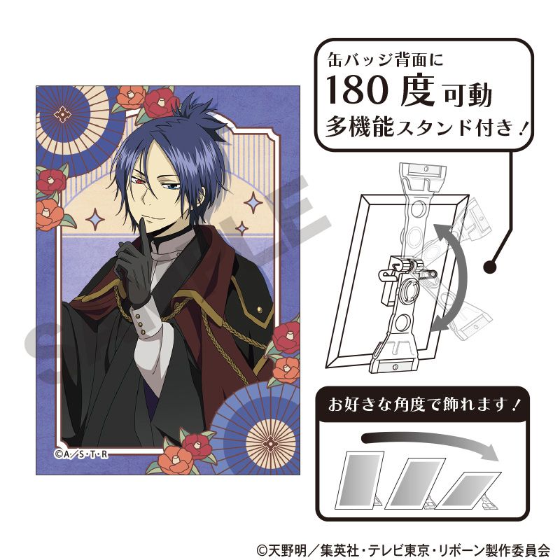 乐天商城 - 【新品/公式】家庭教師ヒットマンREBORN！_アート缶バッジ　六道骸　レトロコーデ 公式グッズ colleize コレイズ アニメ キャラクター グッズ