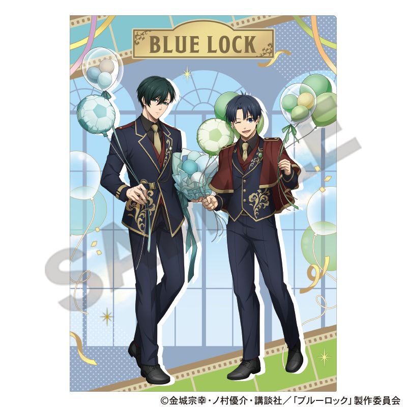 乐天商城 - 【新品/公式】ブルーロック_シングルクリアファイル　潔＆凛　バルーン 公式グッズ colleize コレイズ アニメ キャラクター グッズ