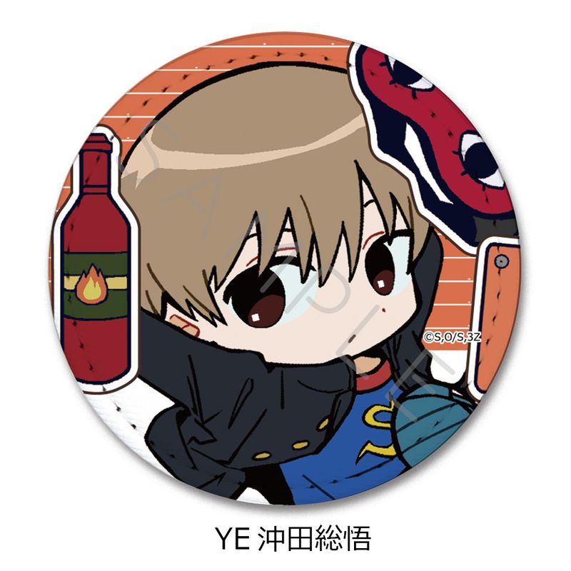 【新品/公式】3年Z組銀八先生_レザーバッジ ちぽっけシリーズ第2弾 YE 沖田総悟 公式グッズ colleize コレイズ アニメ キャラクター グッズ
