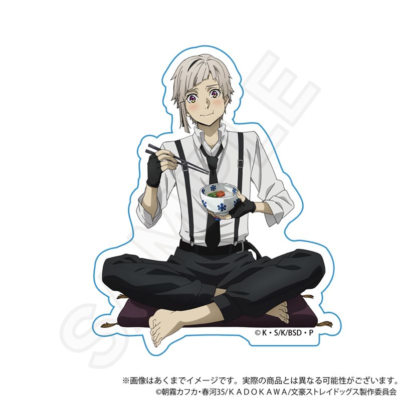 Rakuten - 【新品/公式】文豪ストレイドッグス_ダイカットステッカー　お茶漬けver. 中島敦 公式グッズ colleize コレイズ アニメ キャラクター グッズ