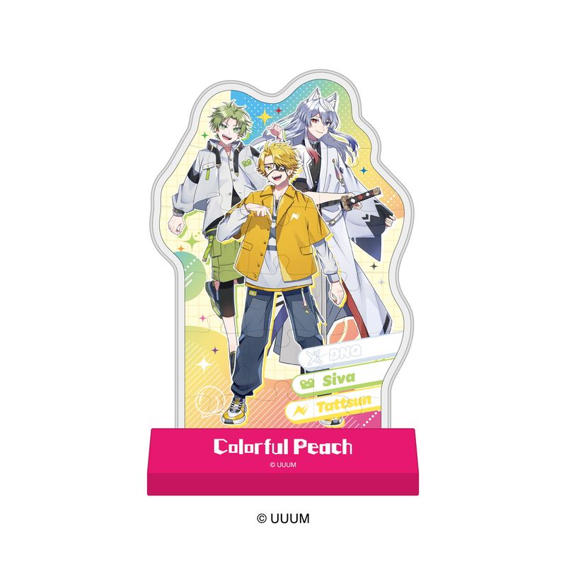 Rakuten - 【新品/公式】カラフルピーチ_カプセルスタンディ CC-ST034 たっつん&シヴァ&どぬく 公式グッズ colleize コレイズ アニメ キャラクター グッズ