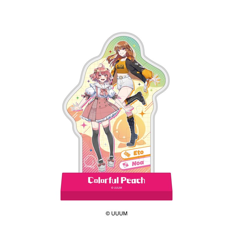 乐天商城 - 【新品/公式】カラフルピーチ_カプセルスタンディ CC-ST036 のあ&えと 公式グッズ colleize コレイズ アニメ キャラクター グッズ