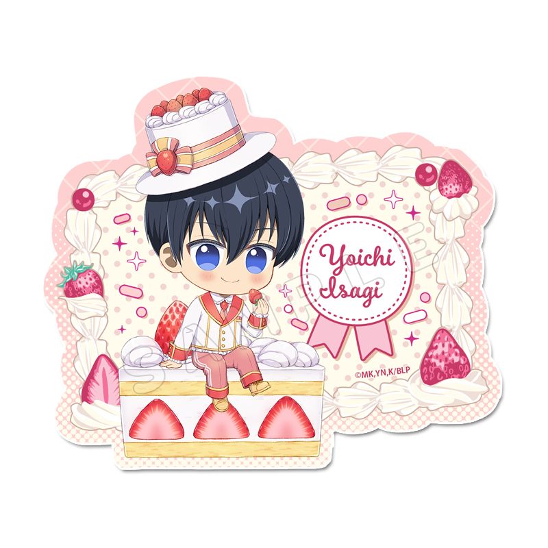 乐天商城 - 【新品/公式】ブルーロック_ぷちちょこステッカー【潔 世一】ショートケーキver. 公式グッズ colleize コレイズ アニメ キャラクター グッズ