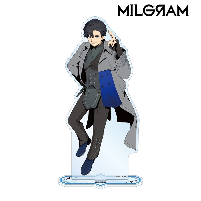 【新品/公式】MILGRAM -ミルグラム-_描き下ろし カズイ アメコミ風ver. BIGアクリルスタンド 公式グッズ colleize コレイズ アニメ キャラクター グッズ