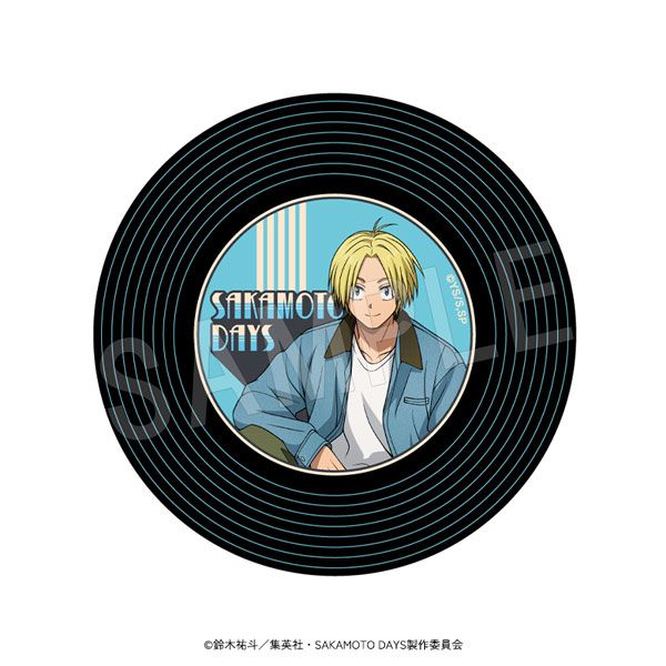 樂天商城 - 【新品/公式】SAKAMOTO DAYS_まわる!レコード風マグネット デニムVer. 朝倉シン 公式グッズ colleize コレイズ アニメ キャラクター グッズ