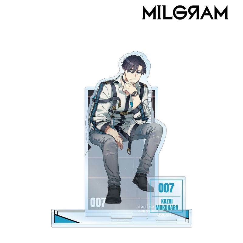 【新品/公式】MILGRAM -ミルグラム-_カズイ パーツ付きBIGアクリルスタンド 公式グッズ colleize コレイズ アニメ キャラクター グッズ