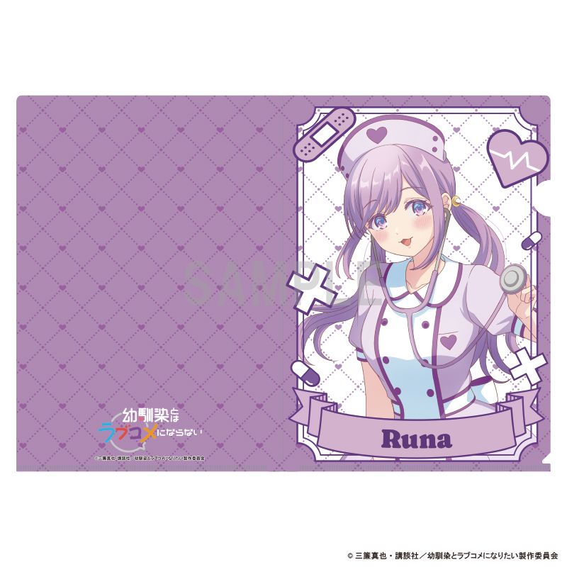 乐天商城 - 【新品/公式】幼馴染とはラブコメにならない_クリアファイル 月見 るな ナースver 公式グッズ colleize コレイズ アニメ キャラクター グッズ