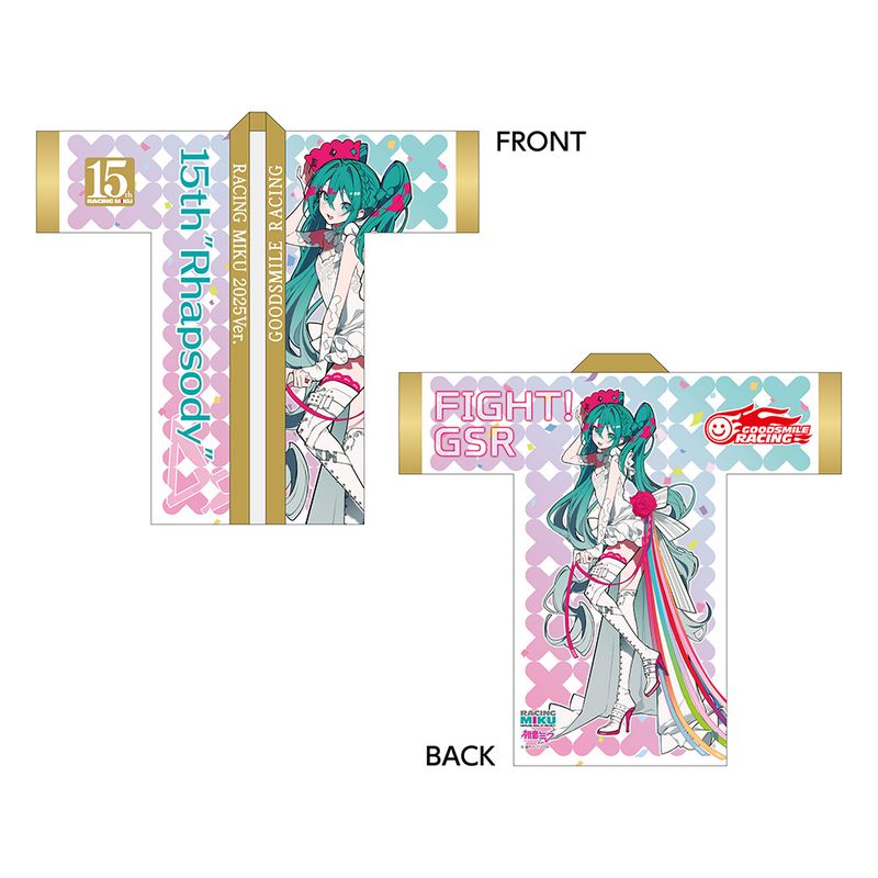 乐天商城 - 【新品/公式】初音ミク GTプロジェクト_レーシングミク 15th Rhapsody 2010-2025 ロング丈フルグラフィックハッピ 公式グッズ colleize コレイズ アニメ キャラクター グッズ