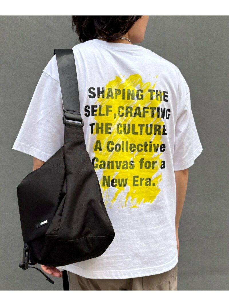 レイヤードアートバックプリントTシャツ COLONY 2139 コロニー トゥーワンスリーナイン トップス カットソー・Tシャツ ブラック ブルー ホワイト