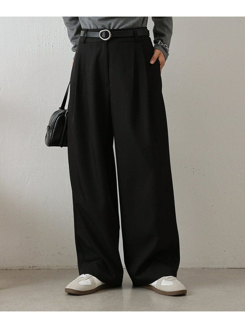 Other - 【SALE／30%OFF】【セットアップ対応】美脚2タックワイドパンツ COLONY 2139 コロニー トゥーワンスリーナイン パンツ その他のパンツ ブラック ベージュ グレー【RBA_E】【送料無料】[Rakuten Fashion]