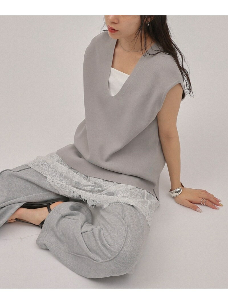 V-Neck - 【SALE／20%OFF】エステルヤーンVネックノースリーブプルオーバー COLONY 2139 コロニー トゥーワンスリーナイン トップス ニット レッド ブラック グレー【RBA_E】[Rakuten Fashion]