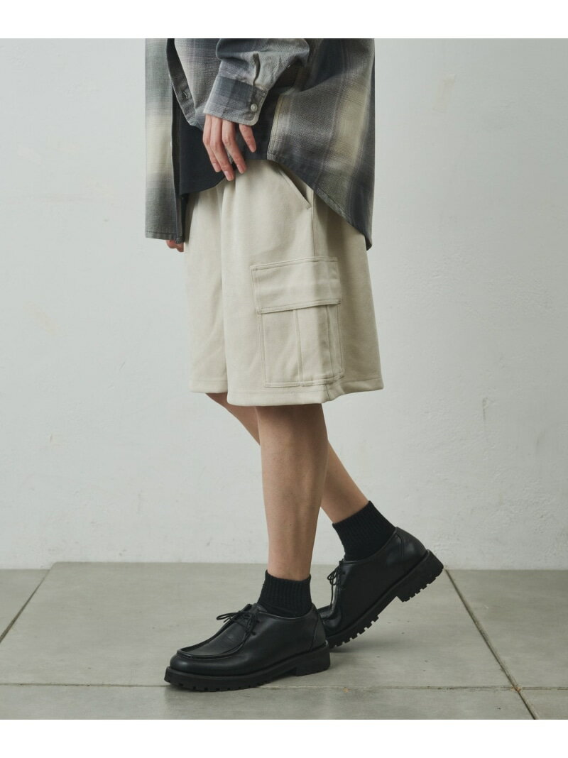 シンセティックスエードカーゴショーツ COLONY 2139 コロニー トゥーワンスリーナイン パンツ その他のパンツ グレー ホワイト ブラック【先行予約】*【送料無料】[Rakuten Fashion]