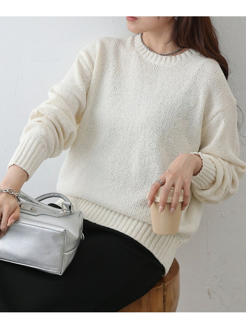 ミニブークレクルーネックニットプルオーバー COLONY 2139 コロニー トゥーワンスリーナイン トップス ニット レッド グレー ブラック ホワイト【先行予約】*【送料無料】[Rakuten Fashion]