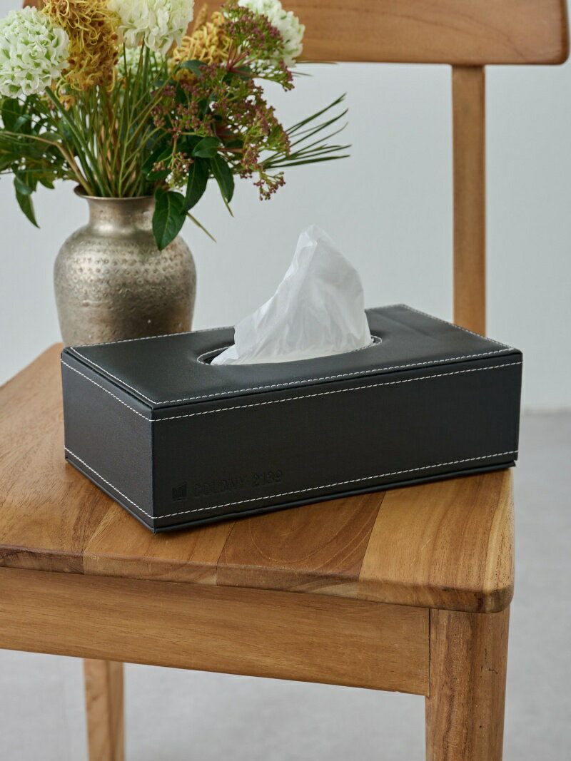 フェイクレザーティッシュケース COLONY 2139 コロニー トゥーワンスリーナイン インテリア・生活雑貨 その他のインテリア・生活雑貨 ブラック[Rakuten Fashion]のサムネイル