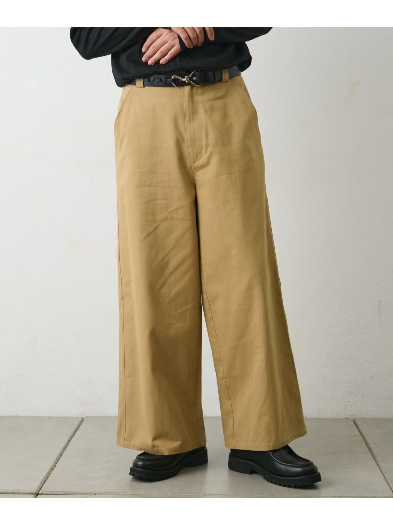 コットンツイルバギーパンツ COLONY 2139 コロニー トゥーワンスリーナイン パンツ その他のパンツ ベージュ ブラック【先行予約】*【送料無料】[Rakuten Fashion]