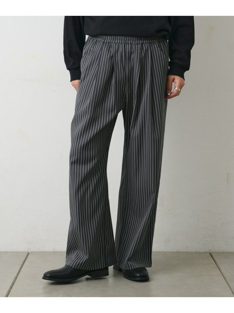 ピンストライプイージーパンツ COLONY 2139 コロニー トゥーワンスリーナイン パンツ その他のパンツ グレー ブラック【先行予約】*【送料無料】[Rakuten Fashion]