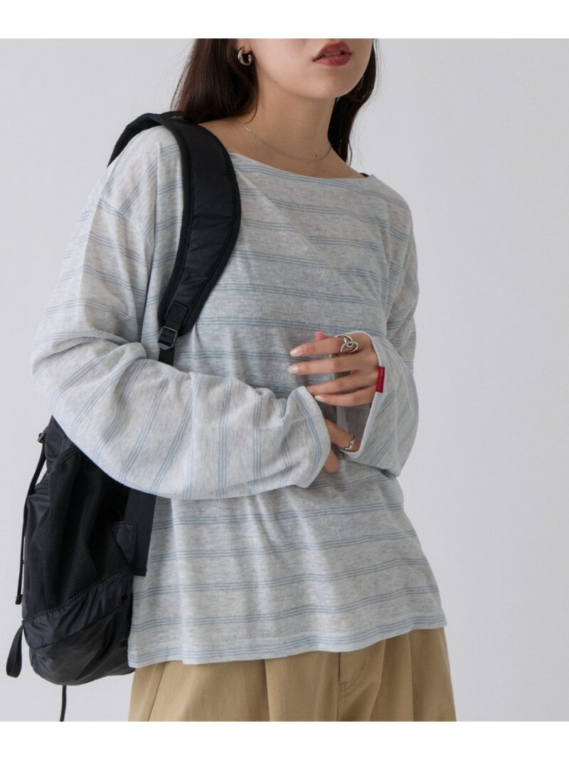 2WAYシアーボーダーTシャツ COLONY 2139 コロニー トゥーワンスリーナイン トップス カットソー・Tシャツ ブルー ブラック【先行予約】*【送料無料】[Rakuten Fashion]