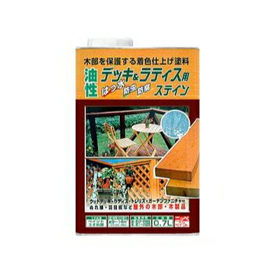 ニッペ 油性デッキ&ラティス [3.2L] 日本ペイント・ニッペホーム・ラティス・ウッドデッキ・木部・木製品・油性