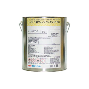 [R] 【弊社小分け商品】 ニッペ 1液ファインウレタンU100 ND-372 [3kg] 日本ペイント 淡彩色 ND色